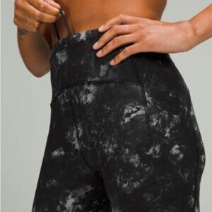 Lululemon Swift Speed High-Rise Crop 21" Aquila Black Multi, sz 18